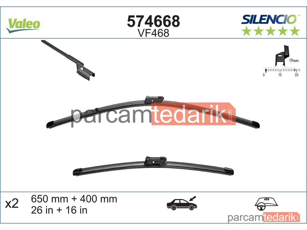 574668 | Silecek Süpürgesi — Citroen Berlingo, BMW 8 Coupe, BMW 8 Gran Coupe